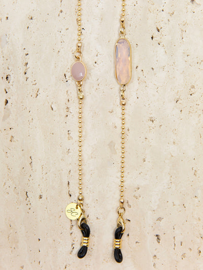 Crystal C Peach | Sunglasses Chain