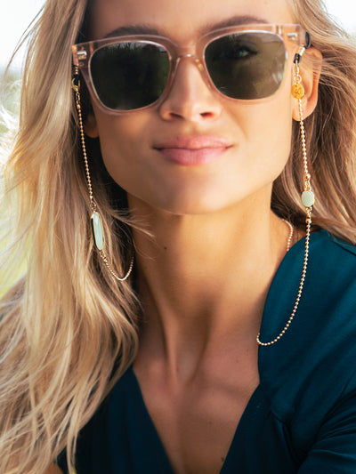 Crystal C Green | Sunglasses Chain