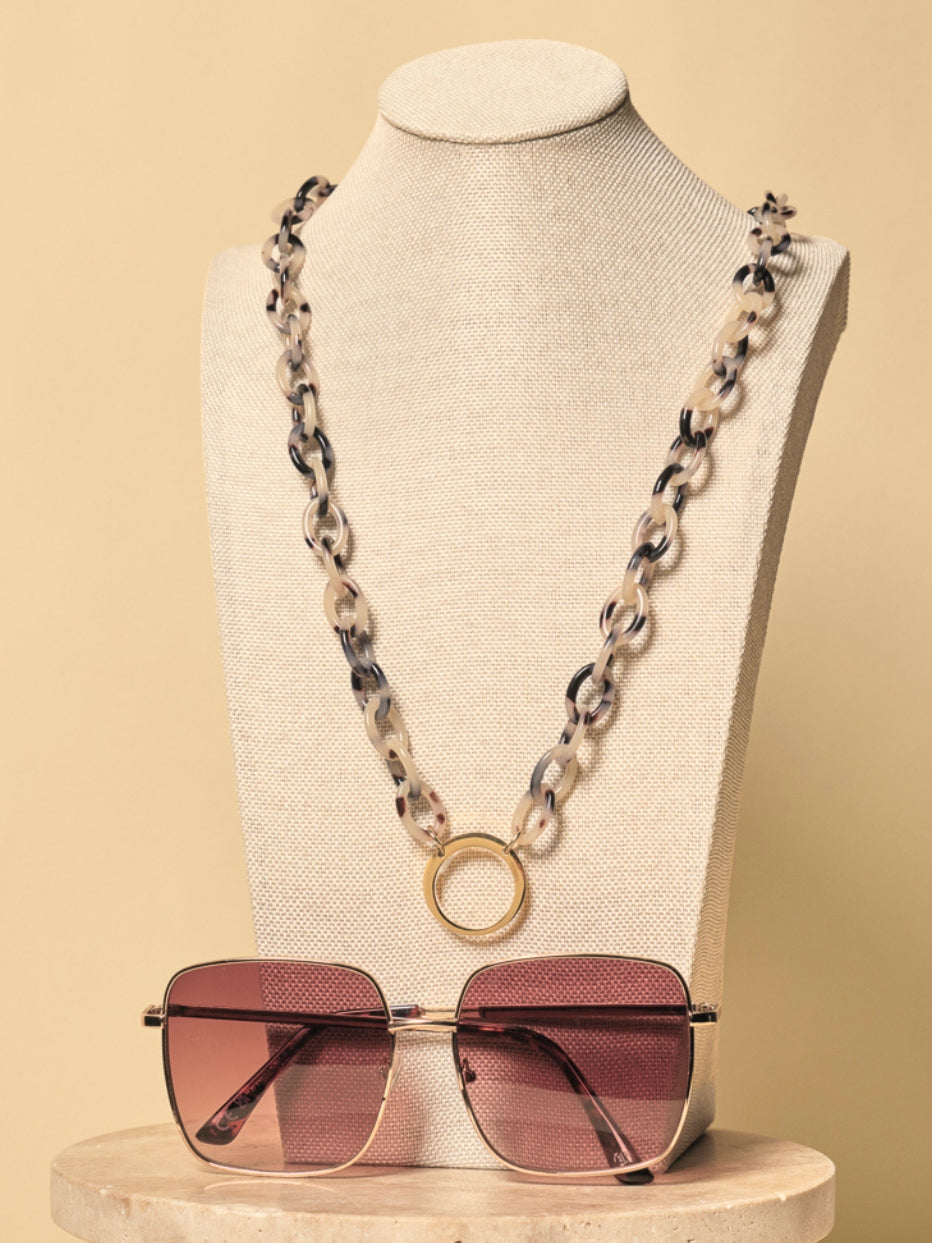 Ace brown Eyewear Necklace | Sunny Cords