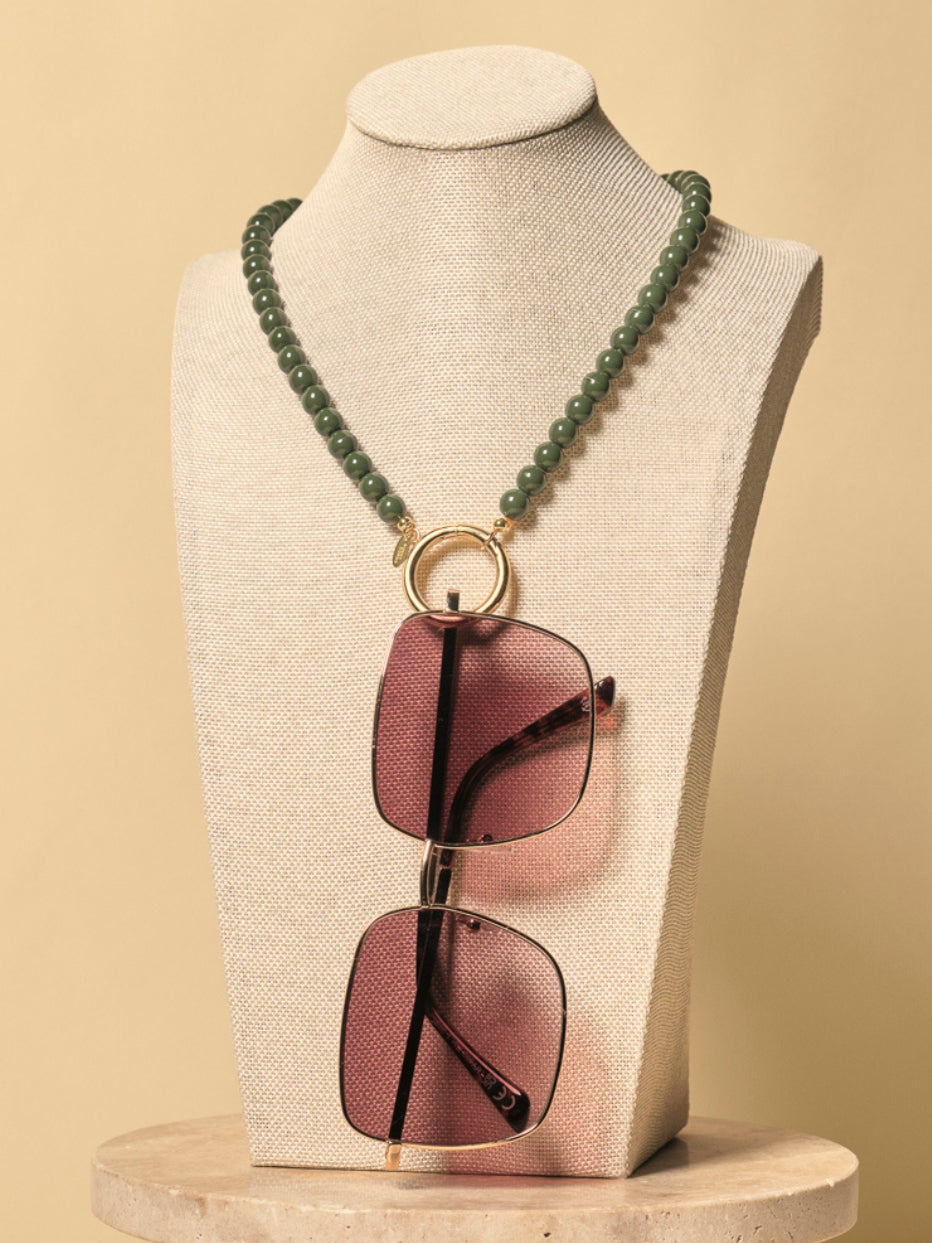 Ceramico Verde Eyewear Necklace | Sunny Cords