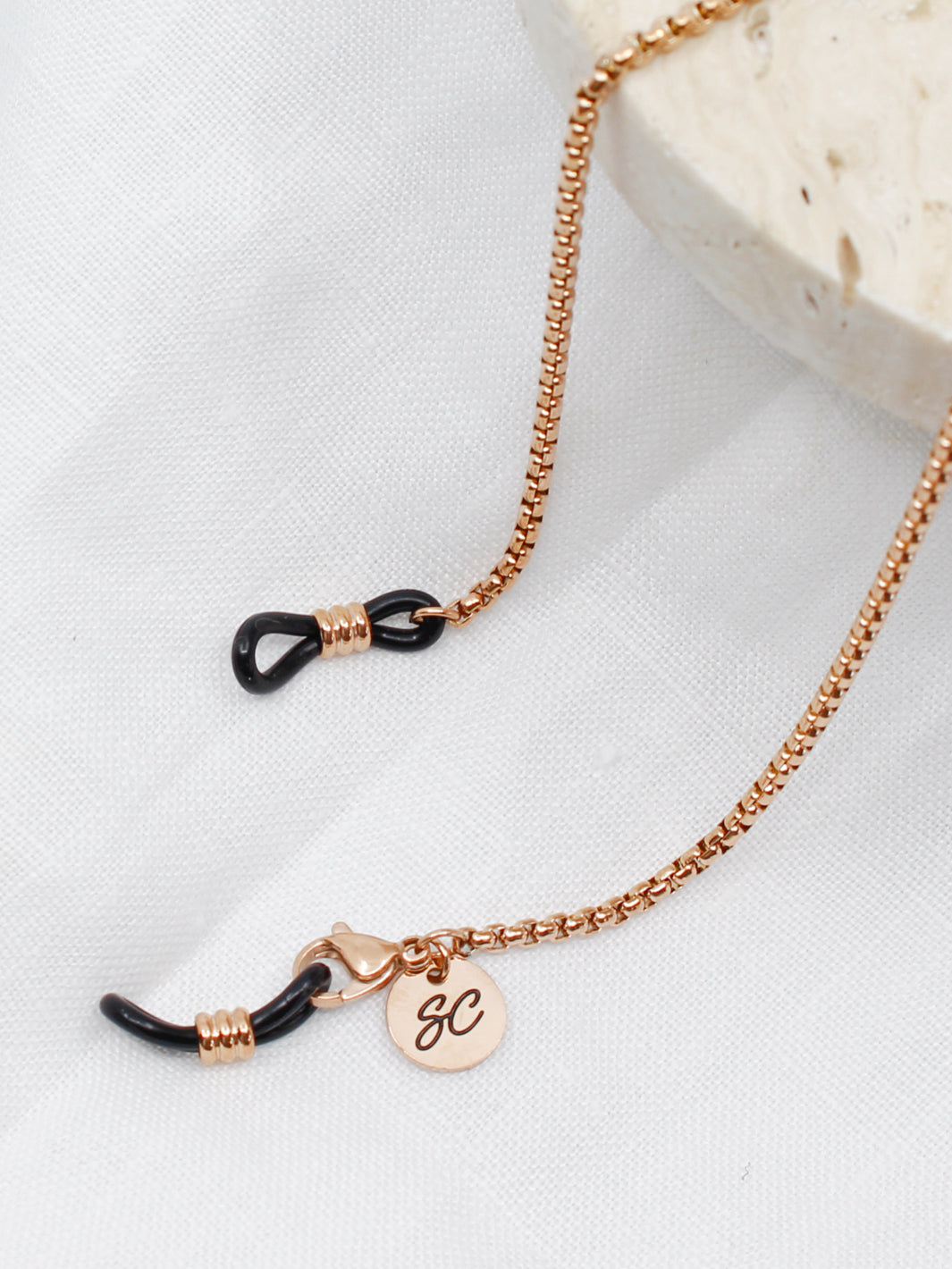 Rubber loop Rose Gold