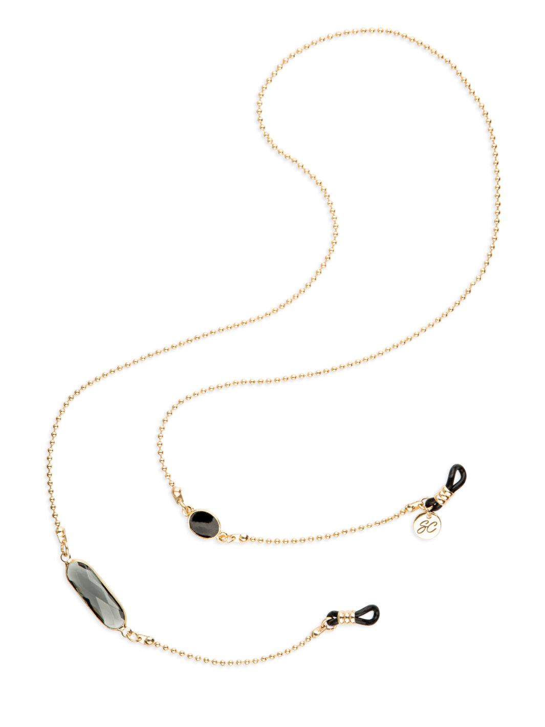 Crystal C Black | Eye Glasses Chain