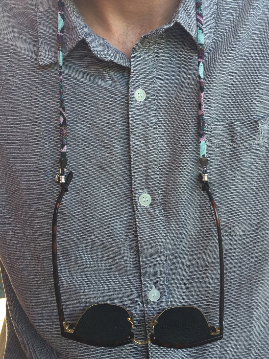 Sunny Cords Aquamate blue - Eye Glasses Strap Unisex