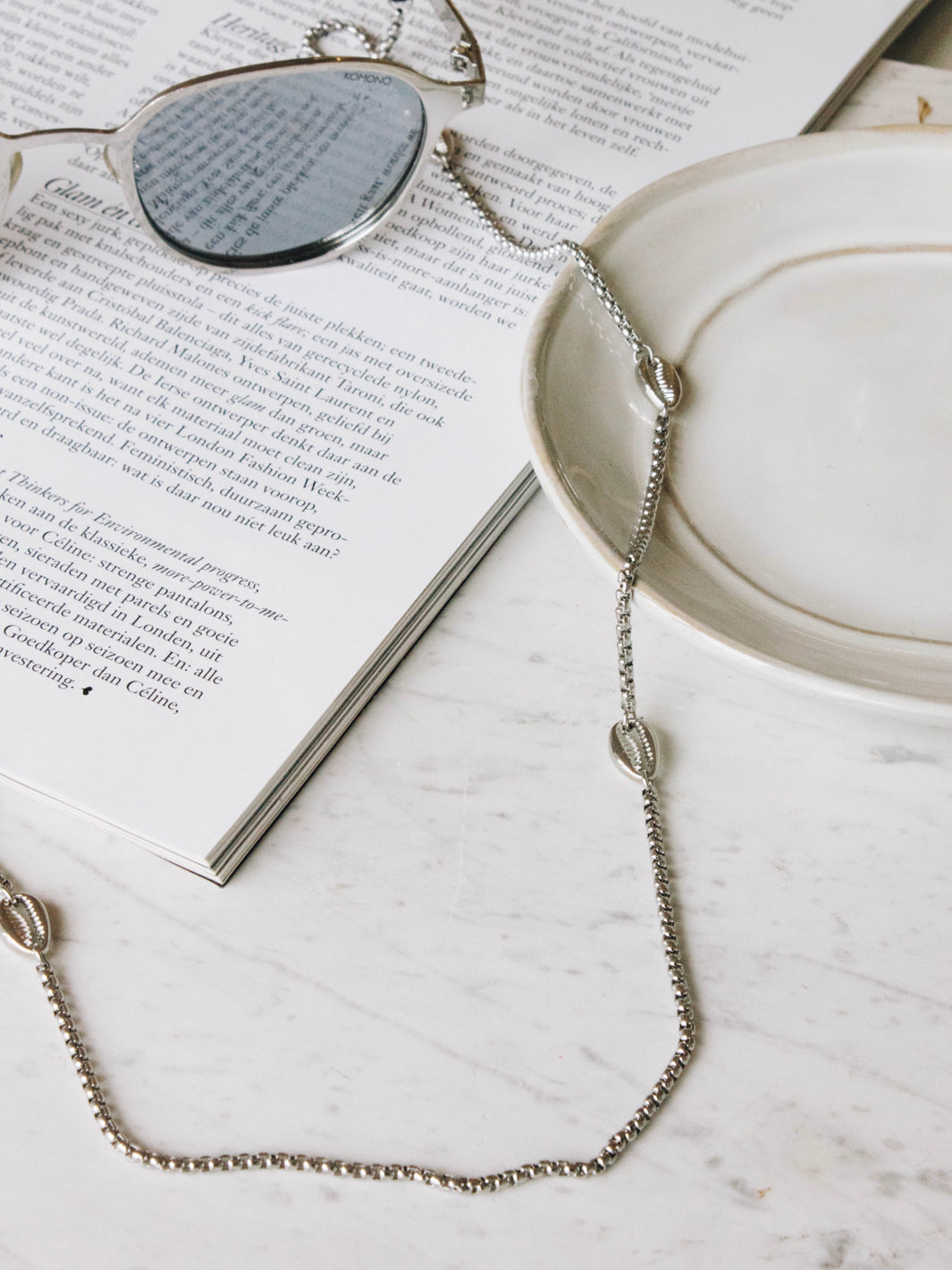 Sunny Cords Chloé Silver | Eye Glasses strap
